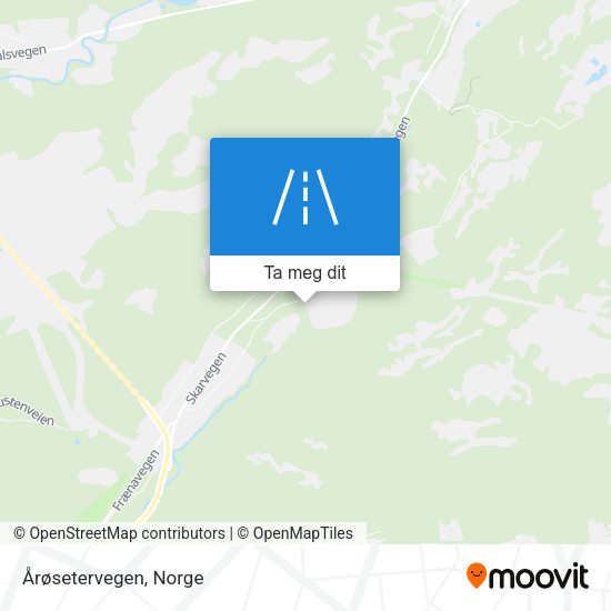 Årøsetervegen kart