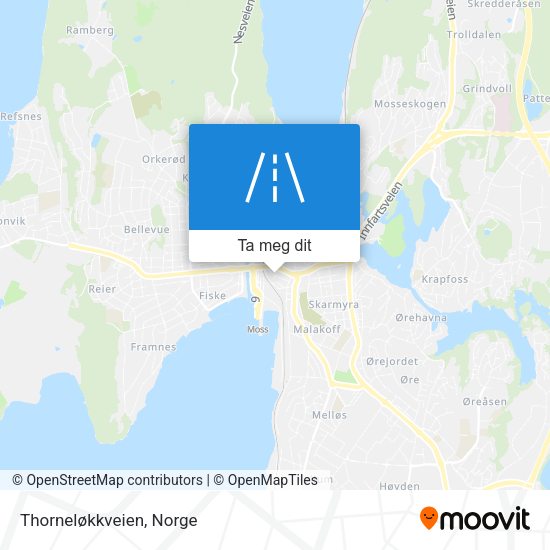 Thorneløkkveien kart