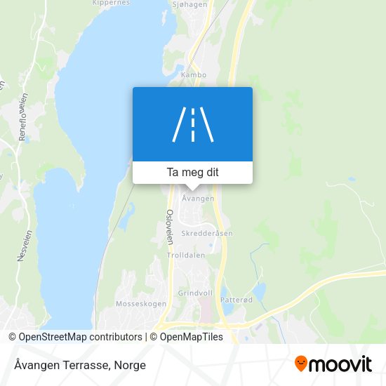 Åvangen Terrasse kart