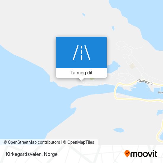 Kirkegårdsveien kart