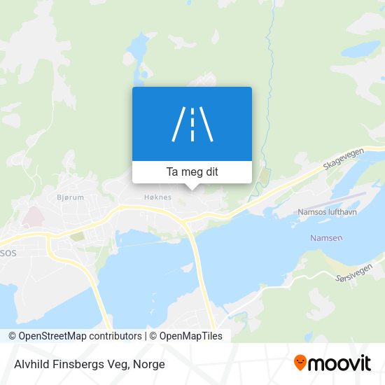 Alvhild Finsbergs Veg kart