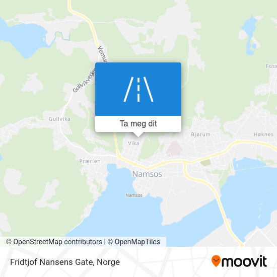 Fridtjof Nansens Gate kart