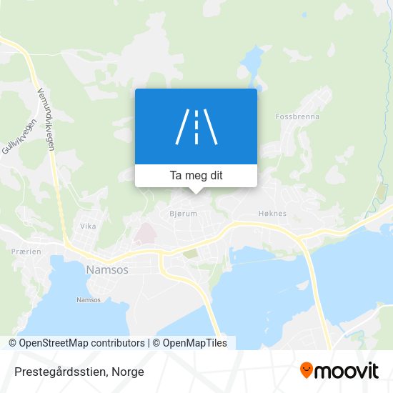 Prestegårdsstien kart