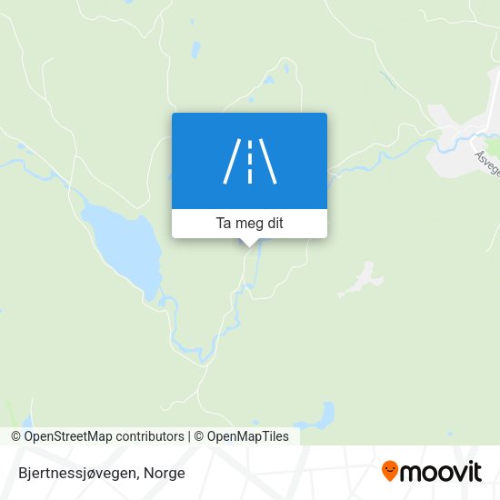 Bjertnessjøvegen kart