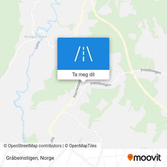 Gråbeinstigen kart