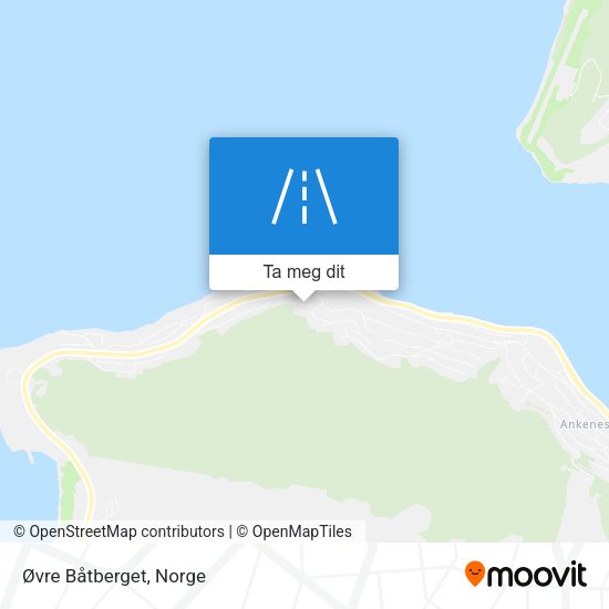 Øvre Båtberget kart