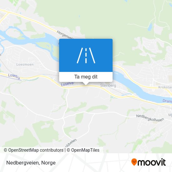 Nedbergveien kart