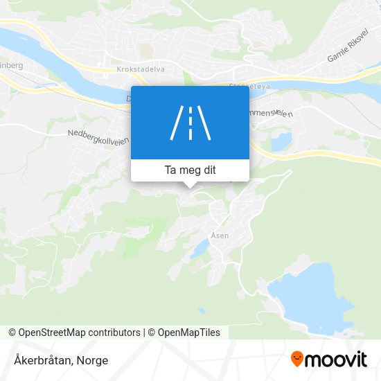 Åkerbråtan kart