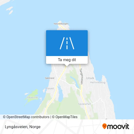 Lyngåsveien kart