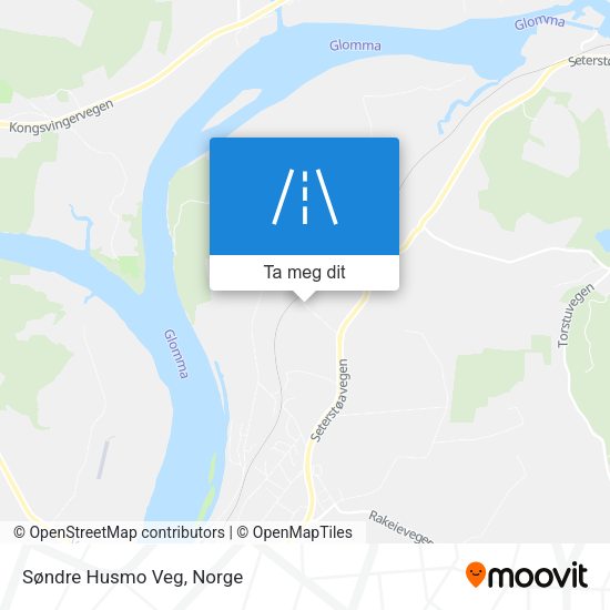 Søndre Husmo Veg kart