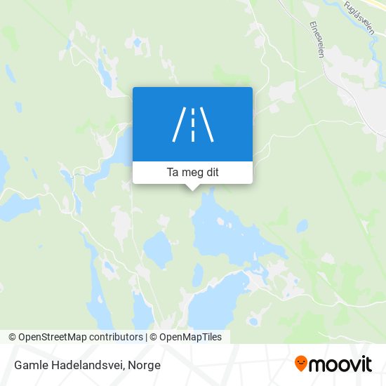 Gamle Hadelandsvei kart
