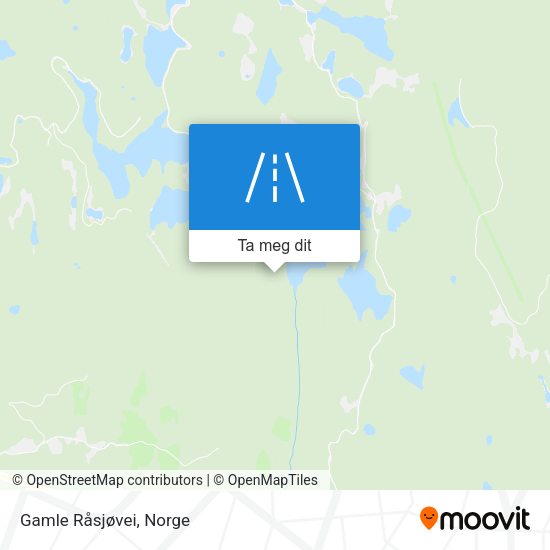 Gamle Råsjøvei kart