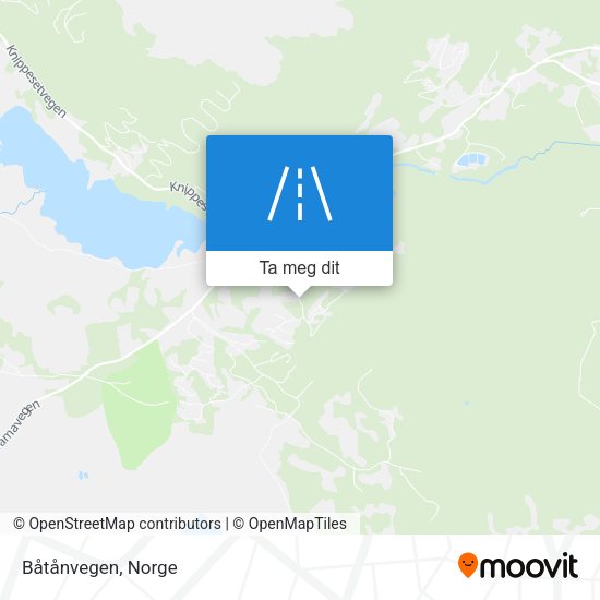 Båtånvegen kart