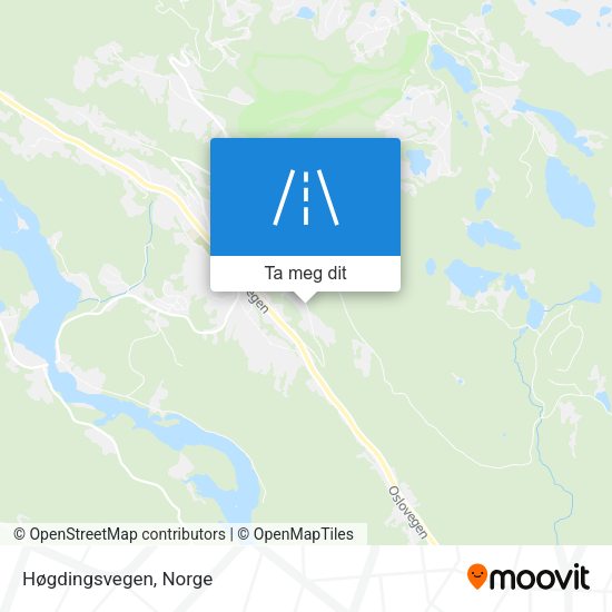 Høgdingsvegen kart
