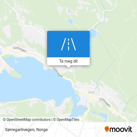 Sørregarlivegen kart