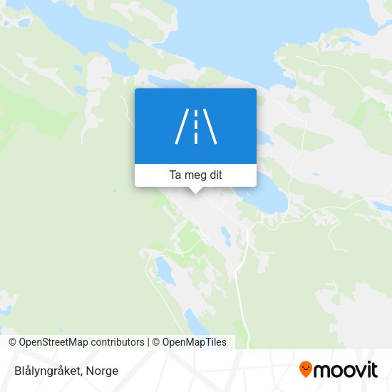 Blålyngråket kart