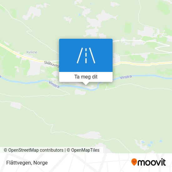 Flåttvegen kart