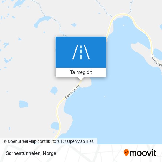 Sarnestunnelen kart