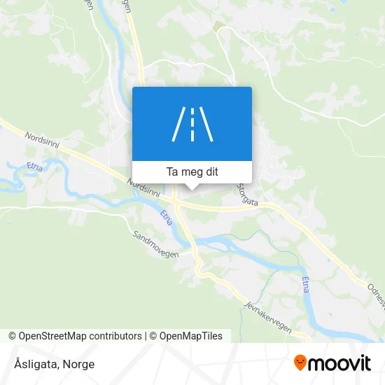 Åsligata kart