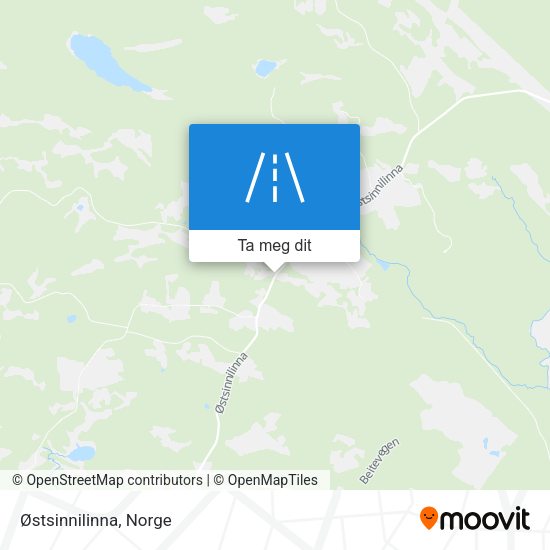 Østsinnilinna kart