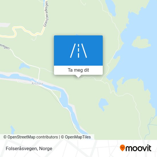 Folseråsvegen kart