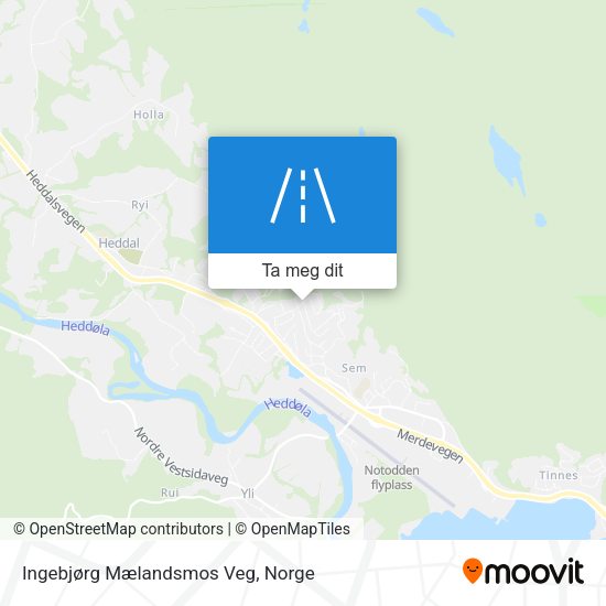 Ingebjørg Mælandsmos Veg kart