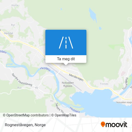 Rogneståvegen kart