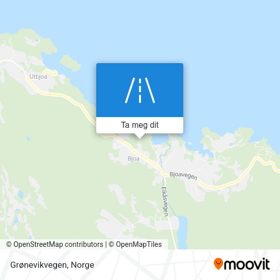 Grønevikvegen kart