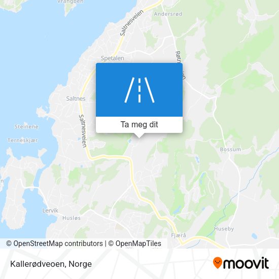 Kallerødveoen kart