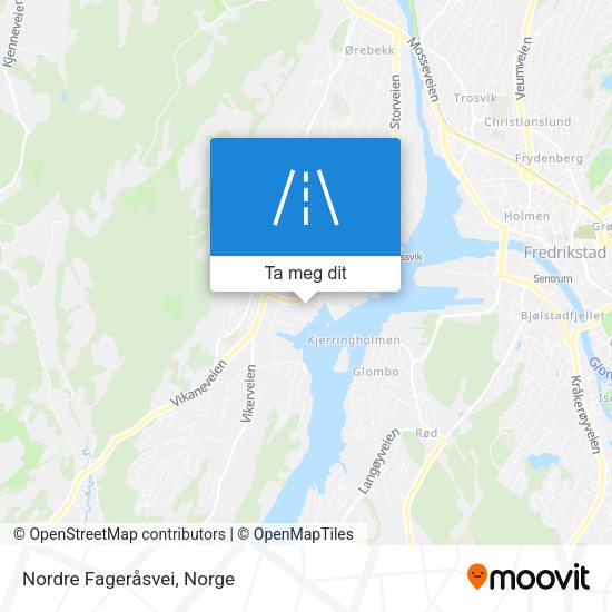 Nordre Fageråsvei kart