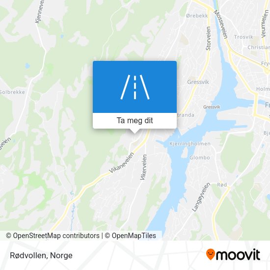 Rødvollen kart