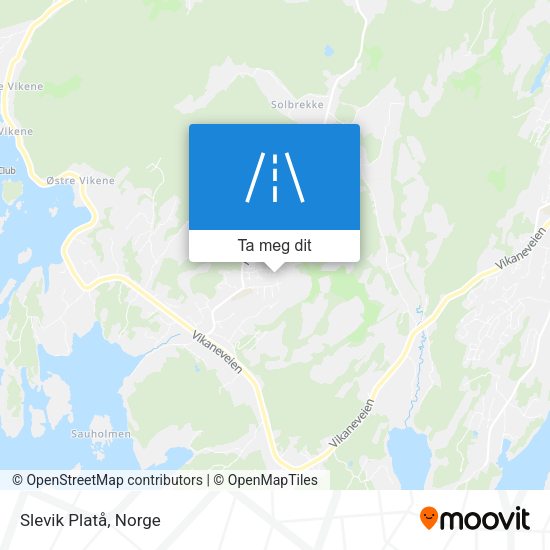 Slevik Platå kart