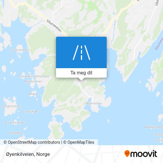 Øyenkilveien kart