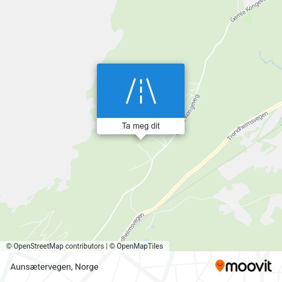 Aunsætervegen kart