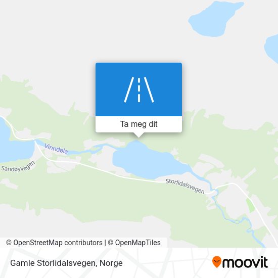 Gamle Storlidalsvegen kart