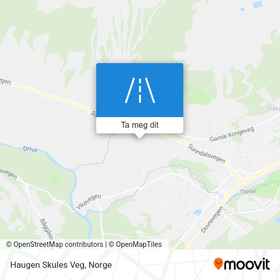 Haugen Skules Veg kart