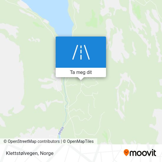 Klettstølvegen kart