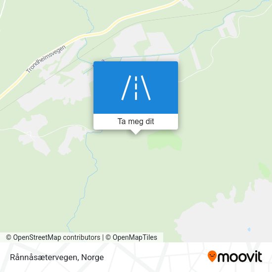 Rånnåsætervegen kart