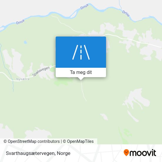 Svarthaugsætervegen kart