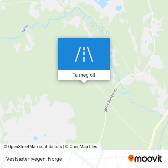 Veslsæterlivegen kart
