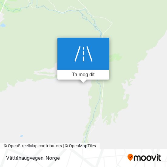 Våttåhaugvegen kart