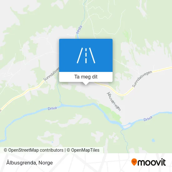 Ålbusgrenda kart