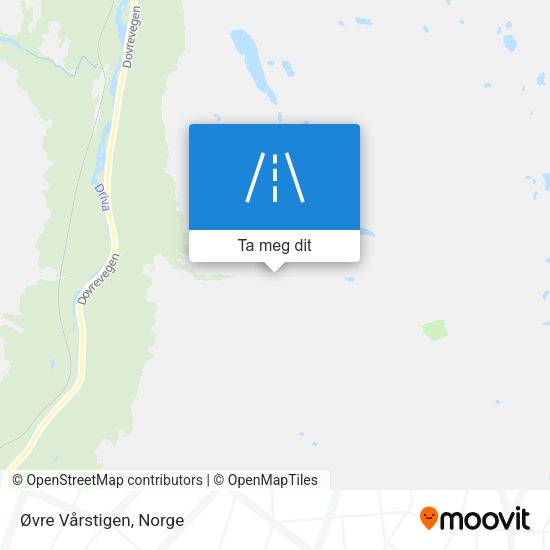 Øvre Vårstigen kart