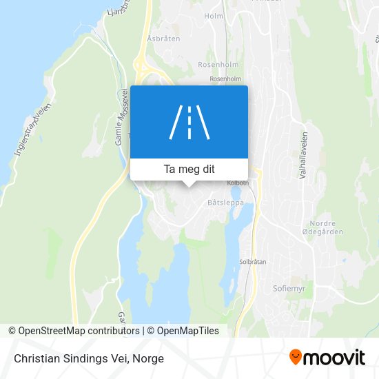 Christian Sindings Vei kart
