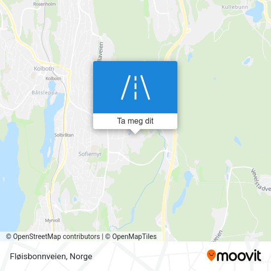Fløisbonnveien kart