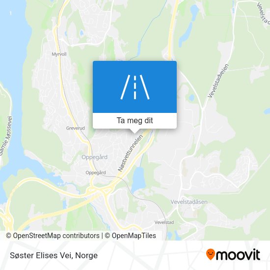 Søster Elises Vei kart