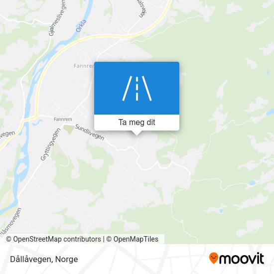Dållåvegen kart