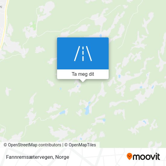 Fannremsætervegen kart