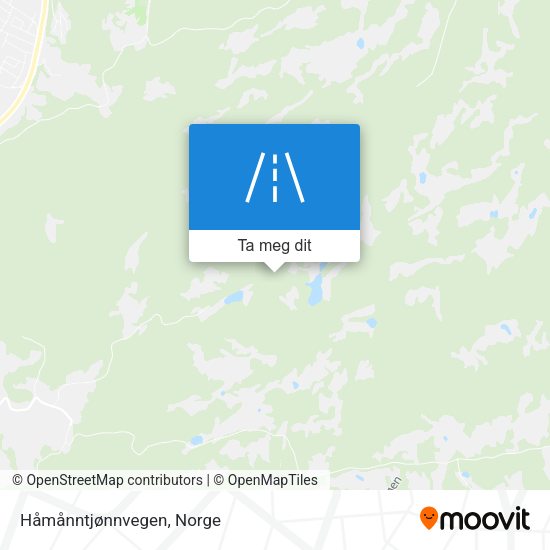 Håmånntjønnvegen kart