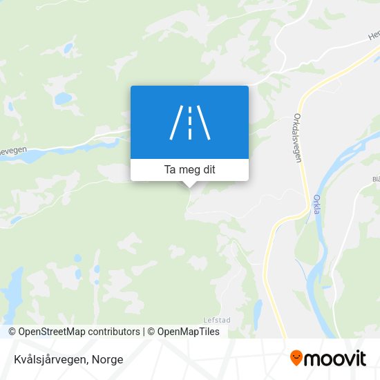 Kvålsjårvegen kart
